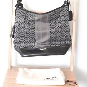 Coach Grey and Black Shoulder bag